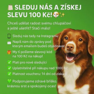 #sleva #voucher #psikrmeni #sleduj #sledujzavoucher #upejska #dogsofinstagram #psizivot #happyhound #krmivopropsa