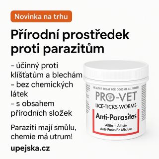 🐶 Novinka na trhu! Paraziti? Ti ať si hledají jiného hostitele. 👋 💊 PRO-VET Anti-Parasites – přírodní síla proti klíšťatům...